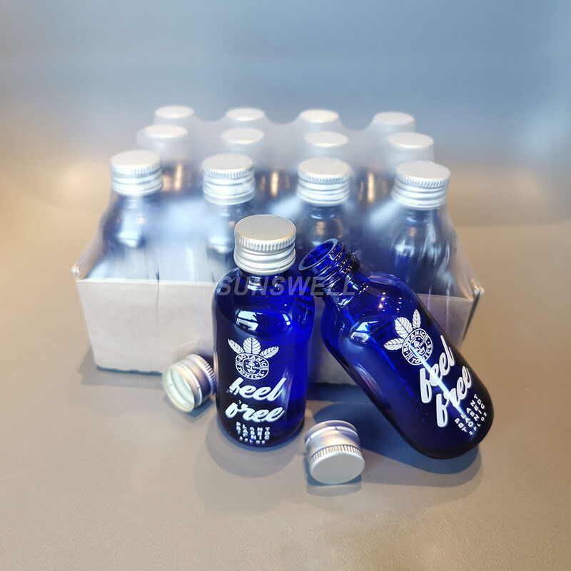 Automatic 2 oz glass bottle tonic rinsing servo piston filling capping machine