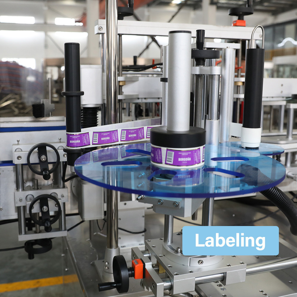 Automatic Glass Bottle Beer 3-in-1 Bottling Machine Washing Filling Sealing Integrated Equipment